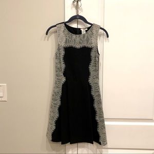 Bar III Sleeveless Black With Lace Dress | Size XS